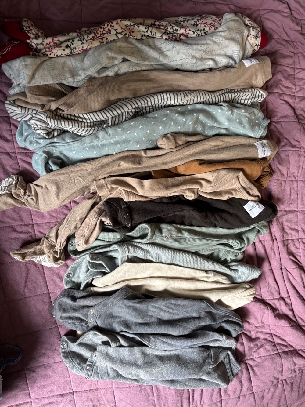 0-3 Months Neutral One-Piece Bodysuits & Sleepers